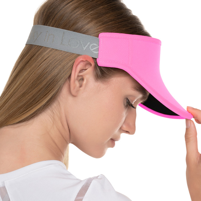 Lucky in Love Women’s Performance Visor, Lightweight Adjustable Visor w/ Moisture-Wicking Headband, Golf, Padel & Pickleball 