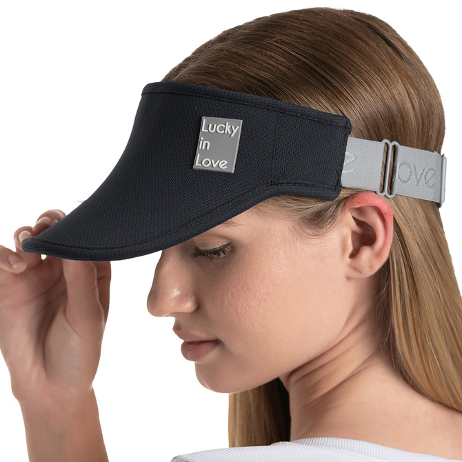 Lucky in Love Women’s Performance Visor, Lightweight Adjustable Visor w/ Moisture-Wicking Headband, Golf, Padel & Pickleball 