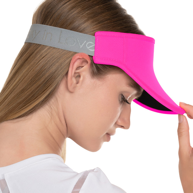 Lucky in Love Women’s Performance Visor, Lightweight Adjustable Visor w/ Moisture-Wicking Headband, Golf, Padel & Pickleball 