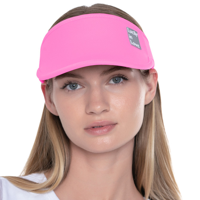 Lucky in Love Women’s Performance Visor, Lightweight Adjustable Visor w/ Moisture-Wicking Headband, Golf, Padel & Pickleball 