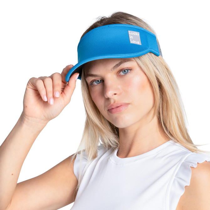 Lucky in Love Women’s Performance Visor, Lightweight Adjustable Visor w/ Moisture-Wicking Headband, Golf, Padel & Pickleball 