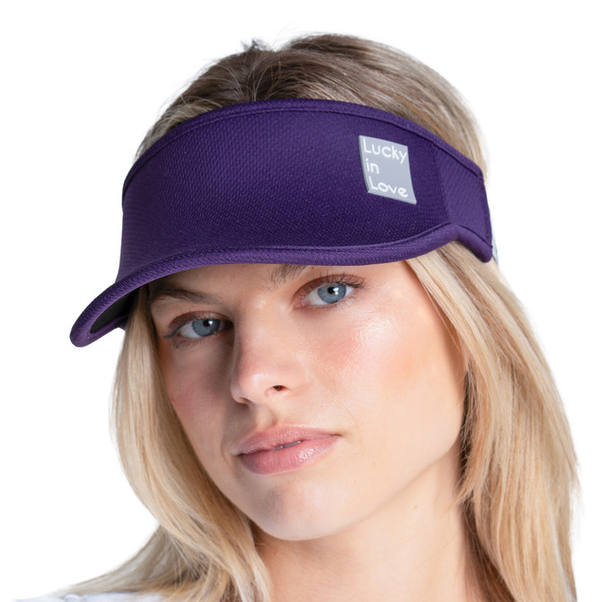 Lucky in Love Women’s Performance Visor, Lightweight Adjustable Visor w/ Moisture-Wicking Headband, Golf, Padel & Pickleball 