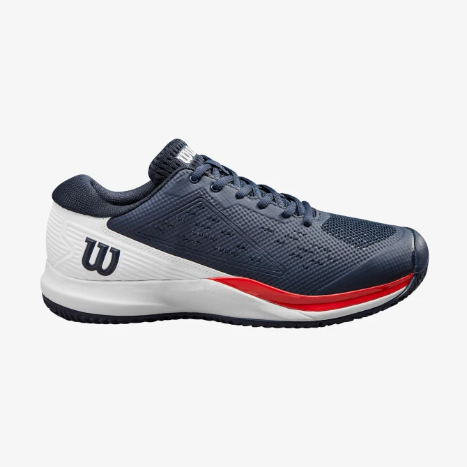 Wilson Men's Rush Pro Ace Tennis Shoe (Size 10.5, Navy Blazer/White/Infrared) (No Original Box)