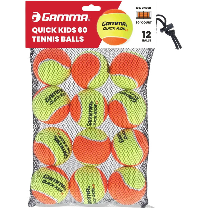 GAMMA Quick Kids 60 Tennis Ball | Kids & Beginners