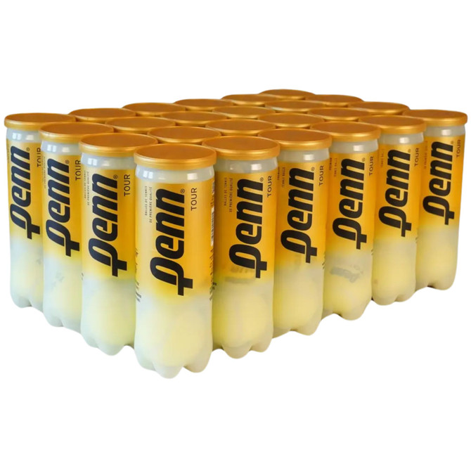 Penn Tour Extra Duty Tennis Balls | 24 Cans | 72 Balls