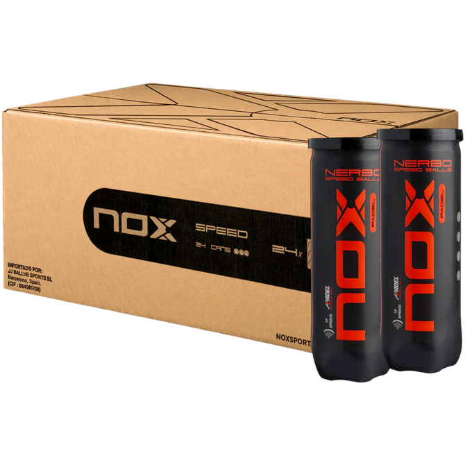 NOX NERBO Padel Balls Case | 24 Cans | 72 Balls