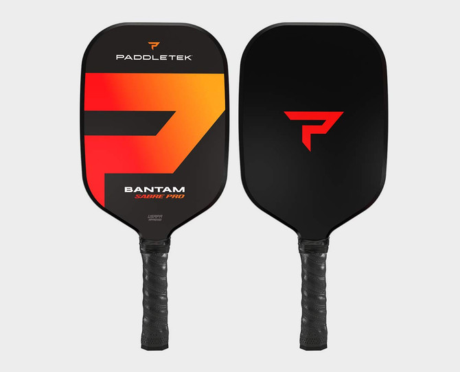 Paddletek Bantam Sabre Pro Pickleball Paddle (Thin Grip, WILDFIRE (Red))