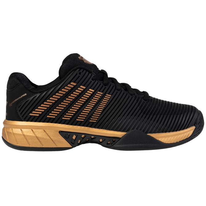 K-Swiss/Master Athletics Men's Hypercourt Express 2 Tennis Shoe (Size 11,Black/Gold) (No Original Box)
