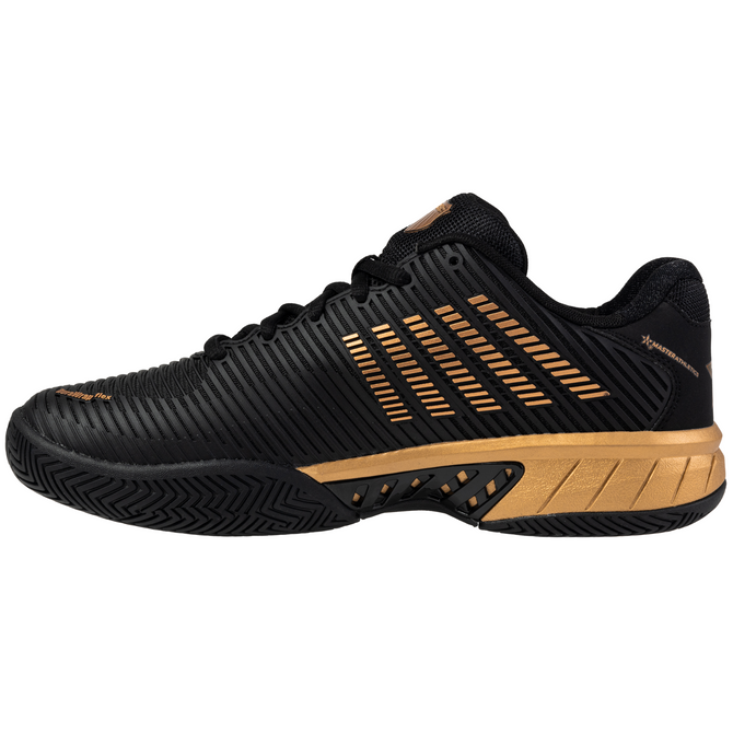 K-Swiss/Master Athletics Men's Hypercourt Express 2 Tennis Shoe (Size 11,Black/Gold) (No Original Box)