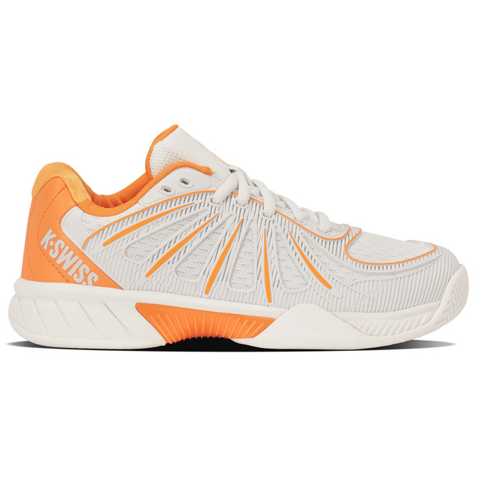 K-Swiss Women's Express Light Pickleball 2 (Blanc de Blanc/Blazing Orange) 