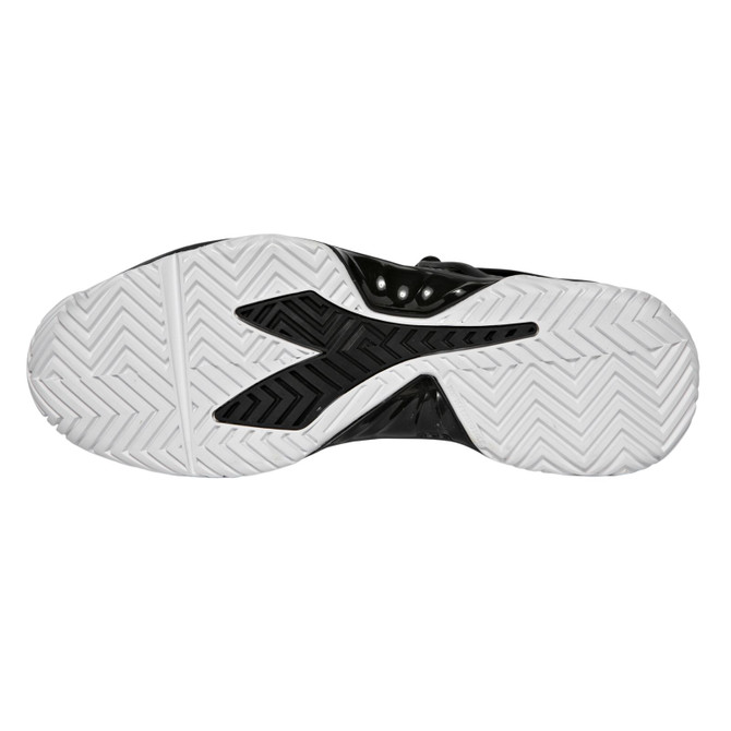 Diadora Men's B.Icon 2 All Ground Tennis Shoe (Black/Silver/White)