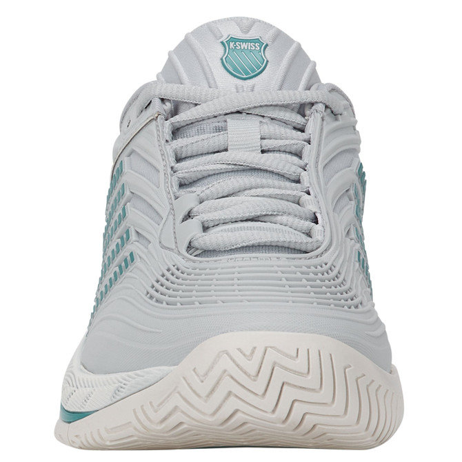 K-Swiss Women's Hypercourt Supreme 2 Tennis Shoe (Glacier Gray/Blanc de Blanc/Baltic) 