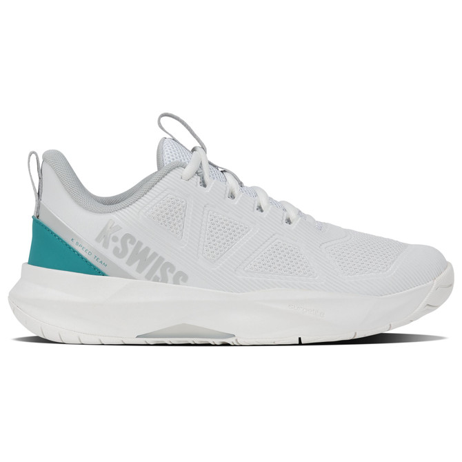 K-Swiss Women's K-Speed Team Tennis Shoe (White/Dawn Blue/Baltic)