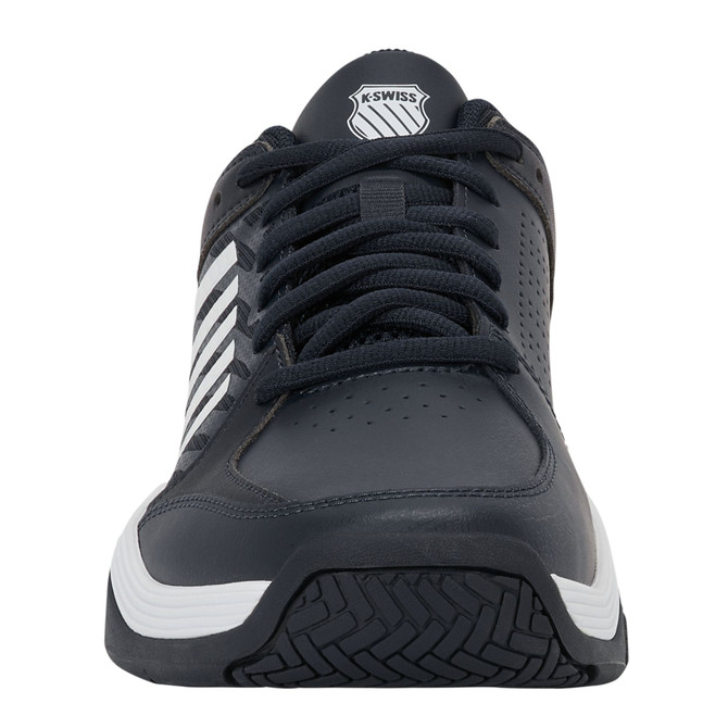 K-Swiss Men's Court Express 2 Tennis Shoe (Carbon/White/Baltic)