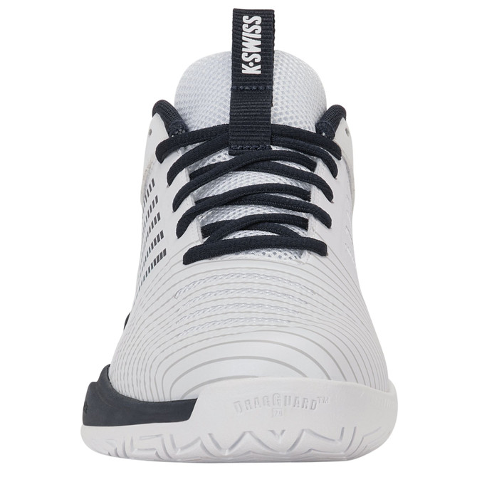 K-Swiss Men's Ultrashot Light Tennis Shoe (White/Carbon/Baltic)
