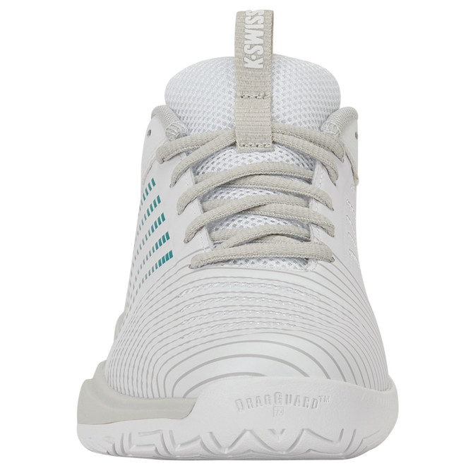K-Swiss Women's Ultrashot Light Tennis Shoe (White/Dawn Blue/Baltic) 