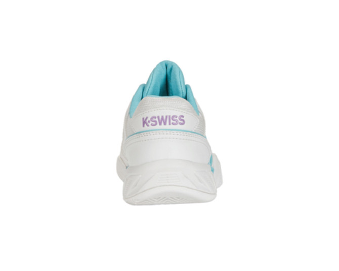 K-Swiss Women's Bigshot Light 4 Tennis Shoe (Size 6, Brilliant White/Angel Blue/Sheer Lilac)
