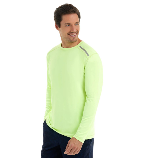 BloqUV Men's UPF 50+ Sun Protection Long Sleeve Jet Tee