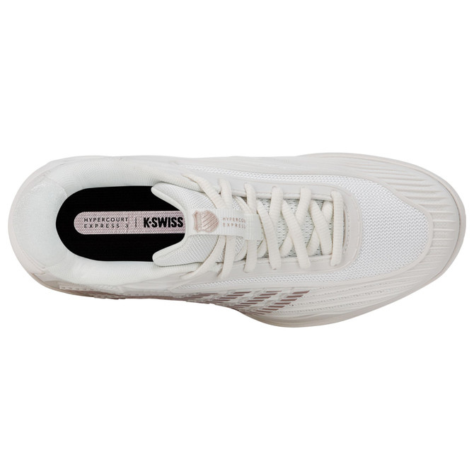 K-Swiss Women's Hypercourt Express 3 (Blanc De Blanc/Rose Gold) 