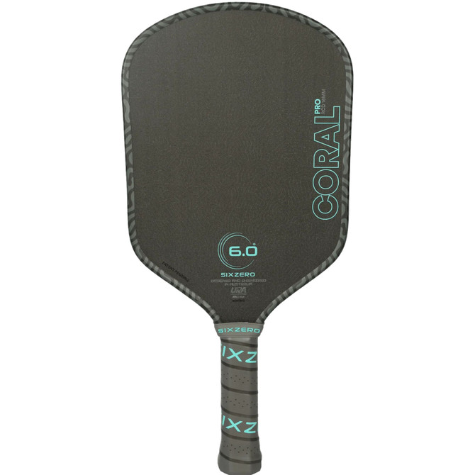 Six Zero Coral Pro Hybrid 16mm Pickleball Paddle