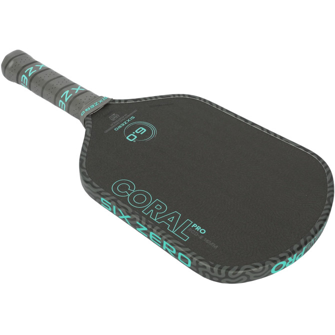 Six Zero Coral Pro Elongated 16mm Pickleball Paddle
