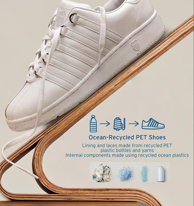 K-Swiss Men's Classic VN Leather Sneaker (White/White)