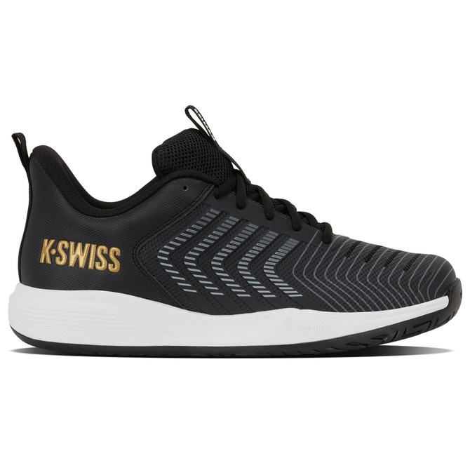 K-Swiss Men's Ultrashot Light Tennis Shoe (Moonless Night/White/Gold)