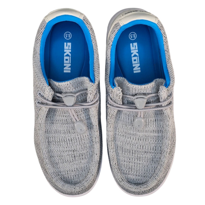 SKONI Men's Spikeless | Slip On | Lightweight | Golf Shoe (Size 9W Gray) (No original box)