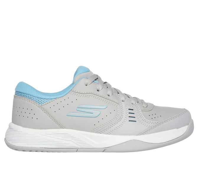 Skechers Women's Viper Court Smash (Size 10, Gray/Blue)