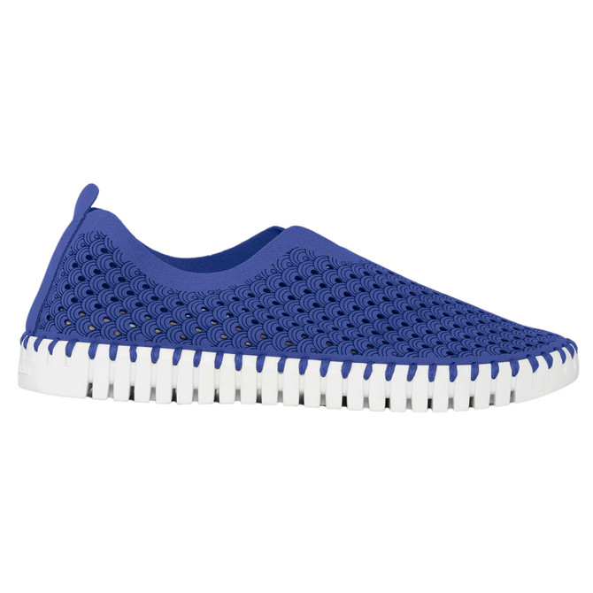ILSE JACOBSEN HORNBAEK Women's Tulip 139 Flat | Slip-On | Low-Top, Size 40 (Blue Web) (No original box)