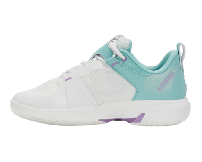 K-Swiss Women's Ultrashot Team Tennis Shoe, Size 11 (Brilliant White/Angel Blue/Sheer Lilac)