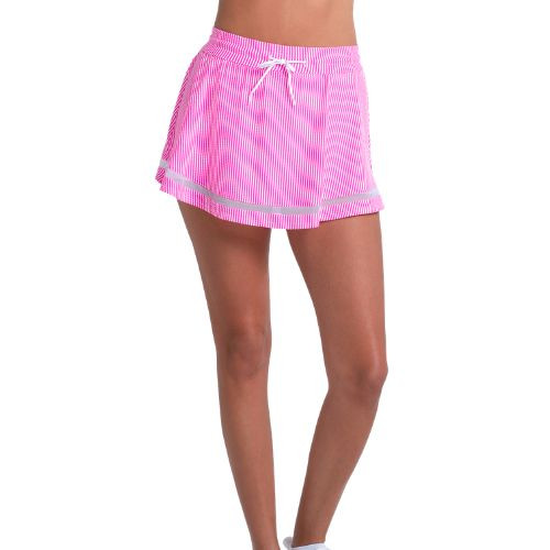 Lucky In Love Women's High Waist Seersucker Skirt 