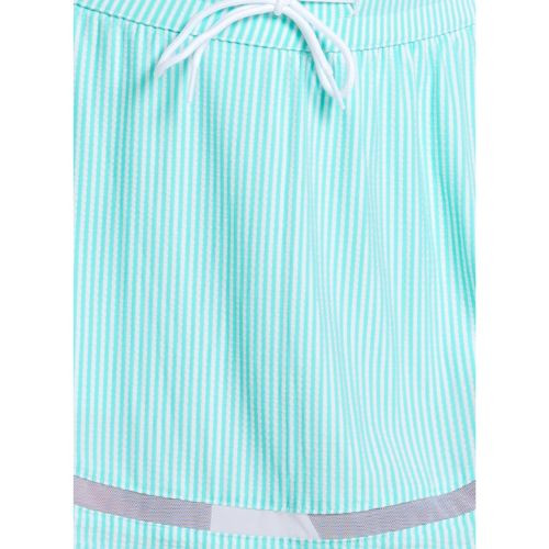 Lucky In Love Women's High Waist Seersucker Skirt 