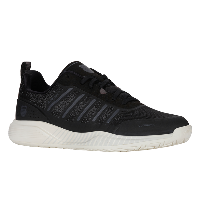 K-Swiss Men's Ultra Court Pickleball Shoe (Black/Snow White/Asphalt)
