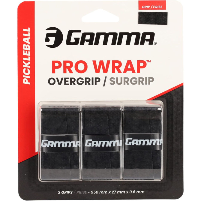 Gamma Pickleball Pro Wrap Overgrip | 3 Pack