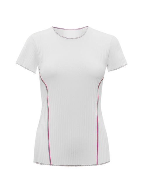 K-Swiss Women's Pleated Short Sleeve Crew