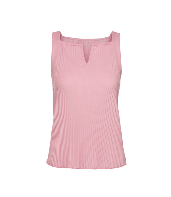 K-Swiss Women's Deep V Pleated Tank