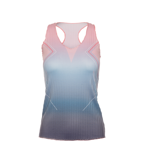 K-Swiss Women's Pleated V-Neck Tank