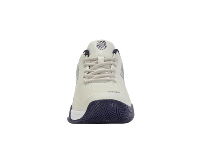 K-Swiss Men's Hypercourt Express 2 2E Tennis Shoe (Gray/White/Peacoat)