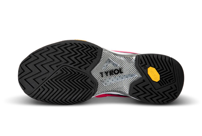Tyrol Women's Striker Pro V Pickleball Shoes (Black/Pink)