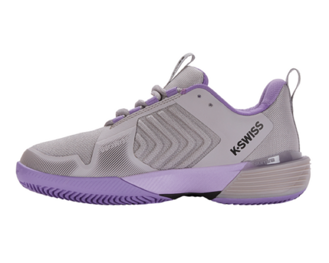 K-Swiss Women's Ultrashot 3 HB Clay Court Tennis Shoe (Raindrops/paisley Purple/Moonless Night)