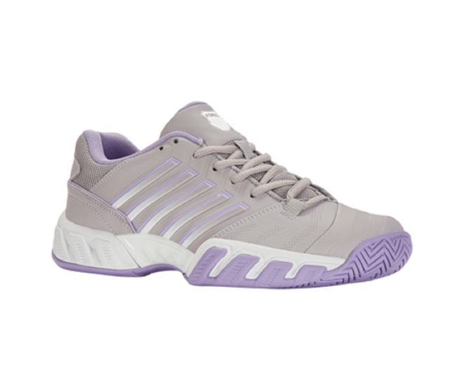 K-Swiss Women's Bigshot Light 4 Tennis Shoe (Raindrops/White/Purple Rose)