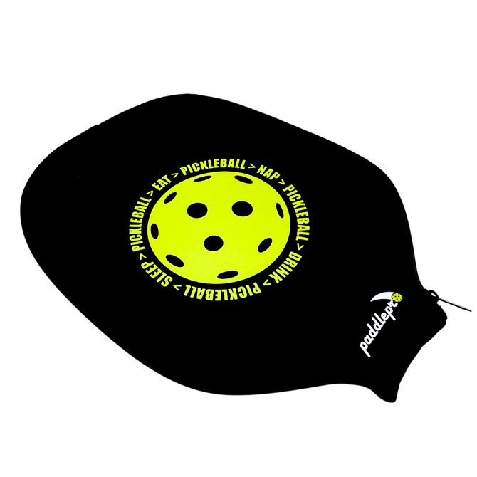Neoprene Pickleball Paddle Cover(Sleeve Only)- Eat, Sleep, Nap, Drink Pickleball