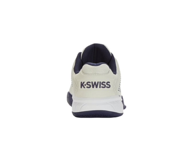 K-Swiss Men's Hypercourt Express 2 Tennis Shoe (Vaporous Gray/White/Peacoat)