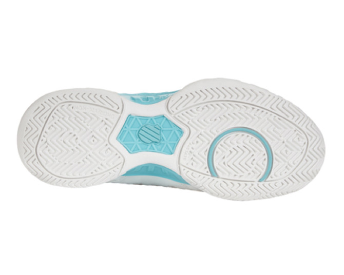 K-Swiss Women's Bigshot Light 4 Tennis Shoe (Brilliant White/Angel Blue/Sheer Lilac)