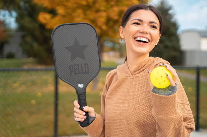 PELLO PXIII Elongated Carbon Fiber Pickleball Paddle