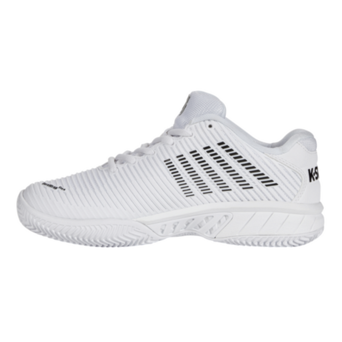 K-Swiss Women's Hypercourt Express 2 HB Clay Tennis Shoe (White/Black)