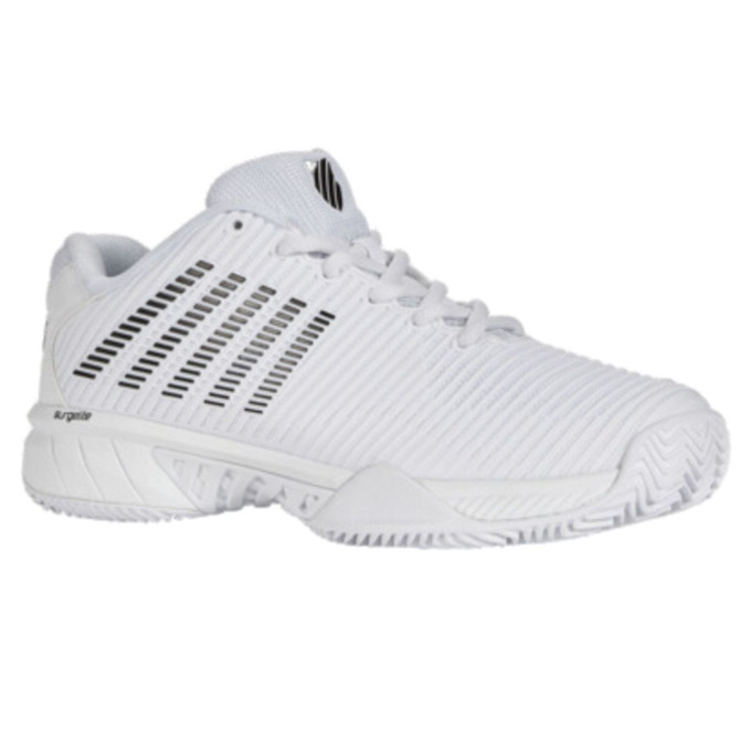 K-Swiss Women's Hypercourt Express 2 HB Clay Tennis Shoe (White/Black)