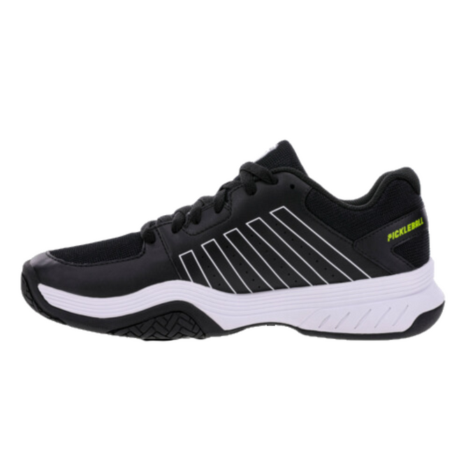 K-Swiss Men's Court Express Pickleball Shoe (Black/White/Evening Primrose)
