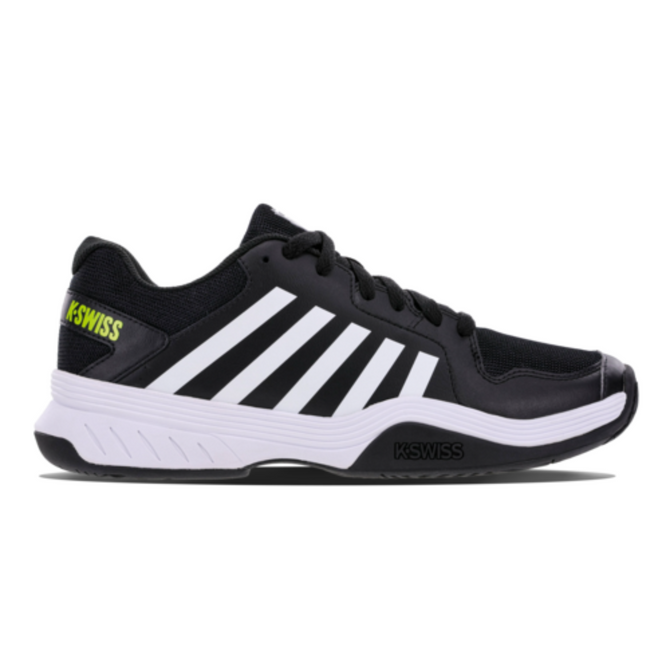 K-Swiss Men's Court Express Pickleball Shoe (Black/White/Evening Primrose)